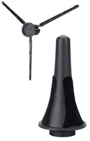 DECHOUS Soporte Plegable para Clarinete y Oboe Trípode Triangular Portátil Material Protector sin Daños Soporte Estable para Instrumentos de Viento Adecuado para Uso Interior y
