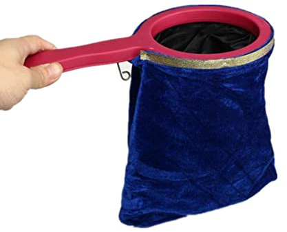 Joygoodta Bolsa de Accesorios mágicos, Bolsas de Cambio de Accesorios mágicos Que Hacen Que aparezca o desaparezca para Trucos de Magia (Azul)