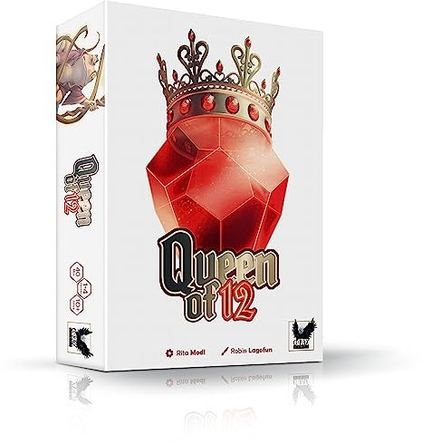 Corax Games 1028702 Queen of 12 | Roll & Write mit cleverer Würfelmanipulation | Deutsch