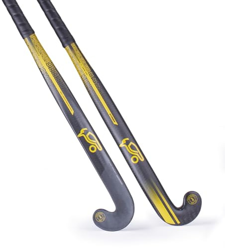 Kookaburra Hat Stinger Hockey Stick Feldhockeyschläger, gelb/schwarz, 36.5 Light