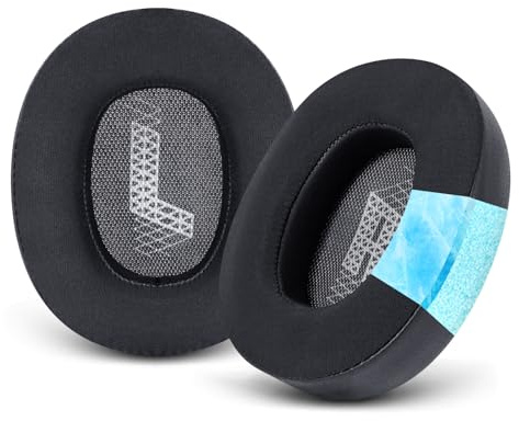 GVOEARS Cooling Gel Replacement Ear Pads for JBL Live 650/660BTNC E65BTNC Headphone, Ear Pads with Memory Foam and Breathable ICE Silk Fabric (Black)