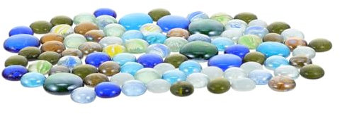 FRCOLOR 1 Satz Aquarium Landschaftsbau Leuchtkies für Aquarien Garten kies Dekoration Aquarium Dekoration led Steine farbige Murmeln künstliche Felsen Aquarienbecken Steindekor eben
