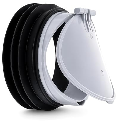 Valvula Antirretorno para WC Compatible con Tuberias Ø90-100 mm Bloquea Olores Insectos y Roedores Cierre Automatico Facil Instalacion Sin Mantenimiento FLUVIA