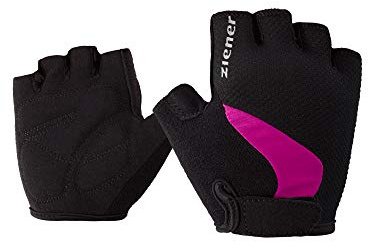 Ziener Kinder CRIDO Fahrrad-, Mountainbike-, Radsport-Handschuhe | Kurzfinger - atmungsaktiv/dämpfend, fuchsia, L