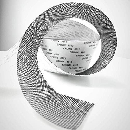 Reparación de ventanas y puertas, cinta adhesiva para mosquiteras, cinta de malla de tela de fibra de vidrio con sello adhesivo resistente al agua 5 cm x 200 cm (gris)