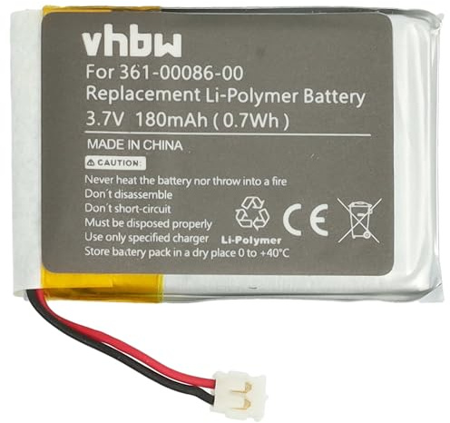 Vhbw batteri kompatibel med Garmin Forerunner 735xt, 645, 745 smartklocka, fitnessarmband (180 mAh, 3,7 V, Li-Polymer) verktygsset