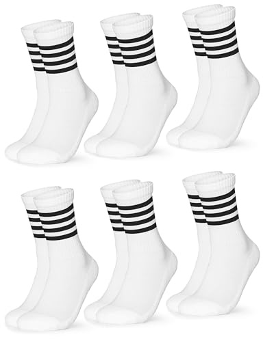 Occulto tennis strumpor för män 6 pack (modell: Roger) Blanda svart 43-46