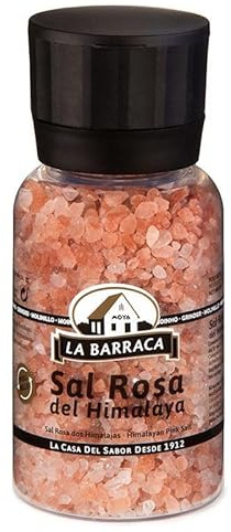 Molinillo XL Sal del Himalaya de La Barraca 390 Gramos - Salero con Cristales de Sal Rosa del Himalaya rica en Minerales - Mejor Selección ENOVINOS