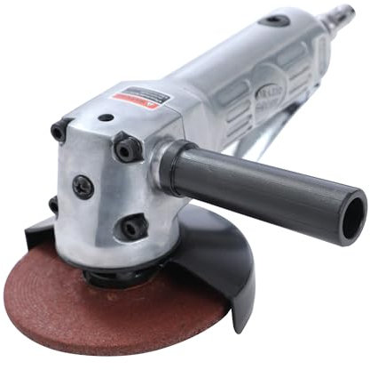 ORAZIO Smerigliatrice Angolare Pneumatica 4 Pollici 100 mm Aria Angolo Levigatrice Utensile Pneumatico con Disco Rettificatric per Lucidatura, Sbavatura (Budget)