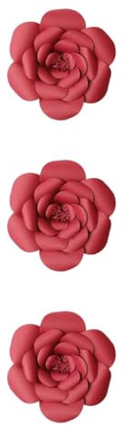 TOPBATHY 3 STK hochzeitsdeko Blumen-Wanddekoration Rosendekor Blumendekor Blumenwand aus Papier Ornament 3D-Blumenwandkunst Papierblumen dreidimensional schmücken Wandschmuck Dekorationen