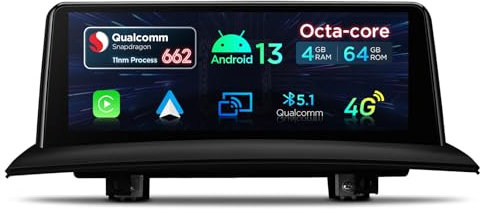 XTRONS Android-Autoradio für BMW X3 E83 M-Ask System, Qualcomm 680 Octa Core 8+128GB Multimedia-Player, 12,3 Zoll QHD 2K-Display 2400 * 900 Eingebautes 4G LTE Car Play Android Auto WLAN Bluetooth GPS