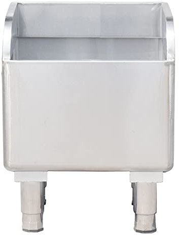 Évier de Service de Balai à Franges en Acier Inoxydable à Montage au Sol, évier de Magasin Robuste Commercial avec Pieds en métal réglables, Station de Lavage Utilitaire pour Balcon domestiq