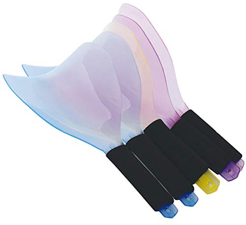 SEWACC 5 Stück Haarspray Maskenschutz aus Kunststoff mit Rutschfestem Schwammgriff für Friseursalons und Barbershops Praktisches Haarspray Schild für Effektiven Zufällige Zufällige Farbe