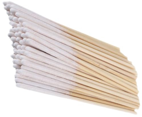 KAILIKETIY Bastoncini di Cotone Bastoncini Lunghi in Cotone e Bambù per Make-up 60 Pezzi Elevata Assorbenza D'acqua senza Pelucchi la Pulizia del Viso