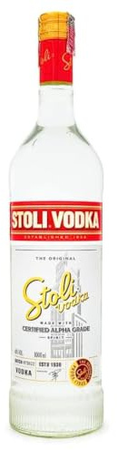 Vodka Stoli. Excepcionalmente suave, regalo de vodka, ideal para hombres y mujeres. Vodka premium de estilo clásico destilado tradicionalmente. Botella de 1 litro con un 40% de alcohol por volumen.