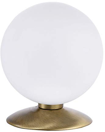 SellTec LED Tischlampe Messing matt G9-Fassung warmweiss, 3-Stufer Dimmer | dimmbar, Tastdimmer, 3-Stufen Dimmer, Nachttischlampe
