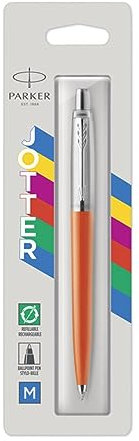 Parker Jotter Originals Ballpoint Pen | Classic Orange Finish | Medium Point | Blue Ink