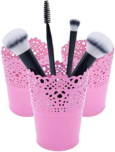 Momex 3 Makeup Organizer, Kosmetik Organizer zum Aufbewahren von Schminkpinsel, Lippenstift, Haarbürsten, Mascara usw. Pinselhalter als Becher für Make up Pinsel