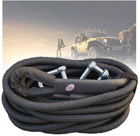 TOWROPE PLUS Abschleppseil, Auto Tow Strap, Heavy Duty Tow Riemen 4x4, mit 2 Sicherheitshaken und Aufbewahrungstasche (Size : 10t/8m)