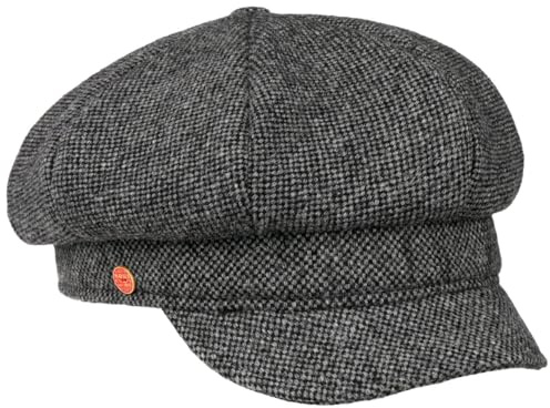 Mayser Coco Tweed Ballonmütze Schirmmütze meliert Damen Herbst Winter