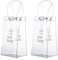 2 Piezas Bolsa Botella Vino de Hielo Plegable PVC Champagne Enfriador de Botellas de Vino con Asa, para Pubs y Restaurantes, Hogar