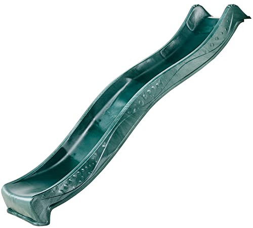 Big Game Hunters 2.2 Metre (7.2ft) Green Heavy Duty Garden Water Slide for 1.2 Metre (4ft) High Climbing Frame – Outdoor Kids Slide Attachment