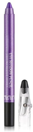 DMQ Eyeshadow Pen, Crayon Waterproof Stick, Shimmer Cream Eye Shadow Pencil, Lasting And Not Blooming Pearlescent Eyeliner Pencil Create Glitter Makeup (Pearly Purple), 1.0 count, Pack of 1
