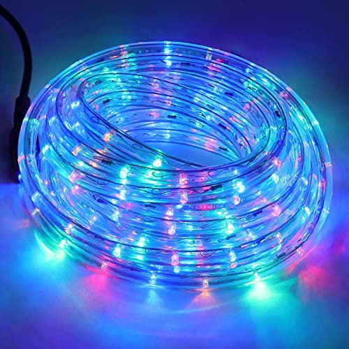 Wisada RGB LED Lichtschlauch Außen, 50M 36 LEDs/m Mehrfarbig Schlauch 220V Indoor Leuchtstoffröhre, Outdoor Lichter Wasserdicht für Terrasse Wohnzimmer Weihnachten Partydeko