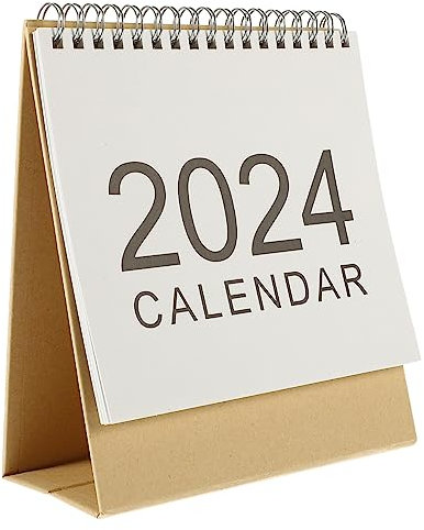 MAGICLULU 2023 2024 Tischkalender Zum Aufstellen Flip-tischkalender Tageskalender Monatskalender 2024 Mini Tischkalender Kleiner Standkalender Dekor Büro Papier Fein Internationale Ausgabe