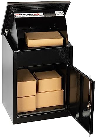 Genie Hand | Cassaforte Meccanica Parcel Box a Muro e da Armadio Invisibile Cassetta di Sicurezza per Pacchi e Lettere con Chiave e Serratura a Doppia Mappa Casseforti per Soldi