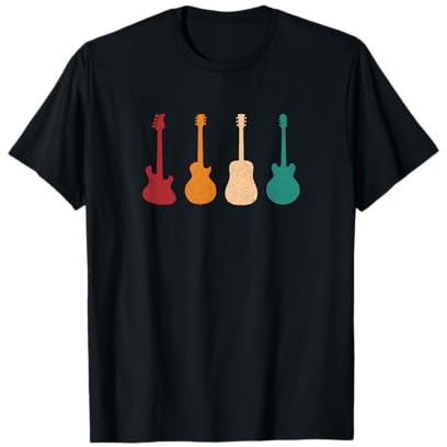 Gitarren Auswahl Geschenkidee für Gitarristen Gitarre T-Shirt