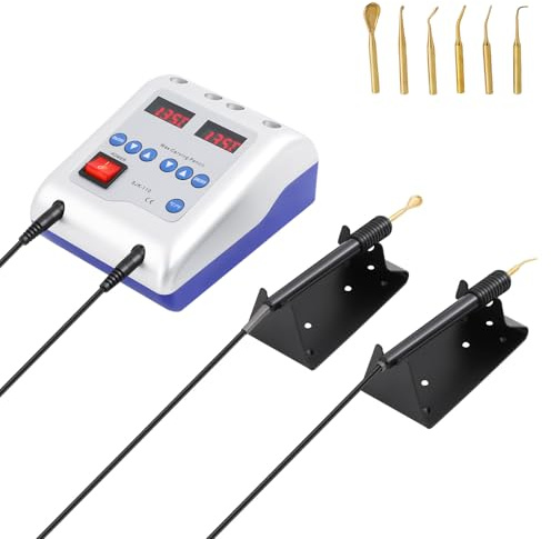Digital Elektrisch Waxer Maschine, AC 240V 20W Modellier Dental Wachs Gerät Tranchiermesser Wachsmesser mit 6 Tips 119 * 159 * 73mm