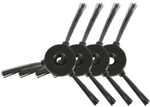 Einhell Original 4-tlg. Seitenbürsten-Set | für Akku-Besen TE-FS 18 Li | für randnahes Reinigen auf Hartböden | 4x Bürsten