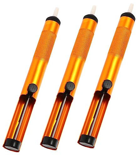 HOMSFOU 3pièces Pompe à Dessouder Aluminium Outil Manuel Puissant Pour Aspiration De Soudure Léger Et Compact Adapté Au Retrait Rapide De Soudure Électronique