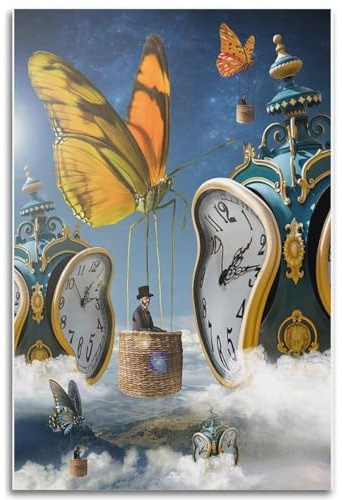 HKAHF AJWUQ Berühmtes Salvador Dali-Poster, Wandkunst, Salvador Dali, Surrealismus, Leinwand, Gemälde, Salvador Dali, Drucke für Heimdekoration, Bild, 60 x 90 cm, ohne Rahmen