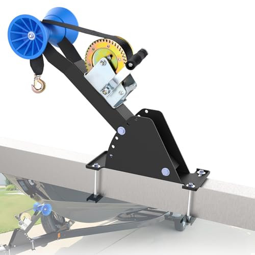 DITKOK Adjustable Boat Trailer Winch Stand with Roller, Boat Winch Post Seat with Towing Winch for 3 W x 4 H Trailer Tongue, Boat Trailer Winch Mount for Boats with Bow Hooks 5.5 to 20.4 H