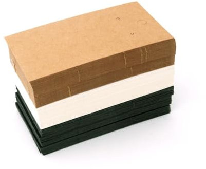 HAPINARY 200stücke Braune Ohrringkarten Aus Kraftpapier Ohrringhalter Für Ohrstecker Und Modeschmuck Zum Präsentieren Von Bastelarbeiten Und Schmuck in Schachteln