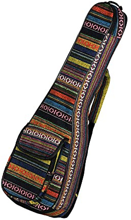 Ukulele -Tasche, 23 -Zoll -Konzert Ukulele -Fälle mit 6 -mm -Polster Dual -Schultergurchen Spezielle Nationale Rucksack -Hülle für Konzert Ukulele