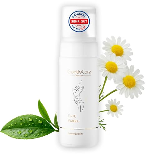GentleCare Gesichtsreinigungsschaum – Sanfte tägliche Reinigung mit Aloe Vera, Kamille & Hyaluronsäure – Feuchtigkeitsspendend & beruhigend – Für empfindliche Haut – 150ml