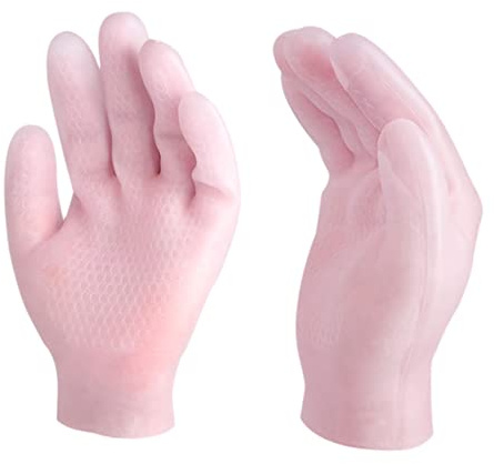 HONITANO Moufles Hydratants Pour Mains Sèches Sebs Taille Unique Antidérapants Soins Des Mains Maison Quotidien Doux Rose