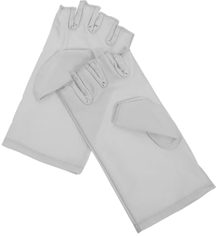 Baluue Guantes UV para Uñas Protección Manos, sin Dedos para Manicura Gel y Secado Lámpara