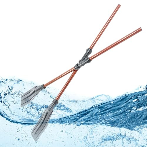 Pagaies Kayak – Axe Aluminium Avec Lames PP Renforcées | Pagaie Amovible Avec Lames Épaissies | Rame Télescopique Réglable Pour Kayaks, Bateaux Gonflables, Plates-Formes De Pêche & Activités N