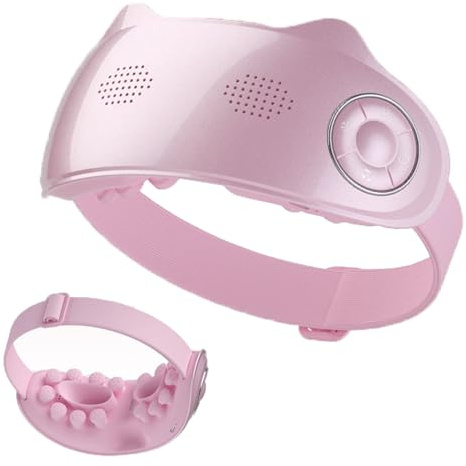 Masseur oculaire à vapeur avancé avec thérapie thermique, nano-brume hydratante pour les yeux secs, soulagement des orgelets et de la blépharite, masque à compresse chaude rechargeable pour pink