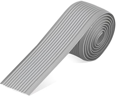 100 cm PVC-treppenkantenprofil, rutschfeste Vinyl-Treppenkanten-Schutzprofil, selbstklebender Treppenprofil für Außen und Innenbereich(Gray,5cm)