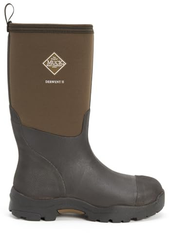 Muck Boots Unisex MB Derwent II Pull On Waterproof Wellington Boot, Bark, 9