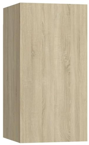vidaXL TV Schrank Hängeschrank Wohnwand Anbauwand Fernsehwand TV-Wand Wandschrank Wohnzimmer Sonoma-Eiche 30,5x30x60cm Holzwerkstoff