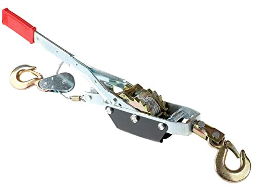 R.G. Handseilzug Handseilwinde Seilzug Hebezug 4T 4000kg Handwinde Seil Kettenwinde Flaschenzug, Silber