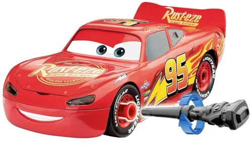 Revell Lightning McQueen Disney bilar bil med ljus och ljud, första konstruktion, byggsats för barn från 4, röd