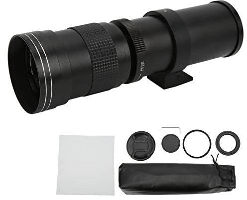 Cuifati 420‑800 Mm F/8.3‑16Teleobjetivo Zoom de Cámara para Nikon D850, D810, D800, D780, D750, D700, D610, D3400, D5100, D5200, D5300, D5500, Etc. Teleobjetivo con Zoom Manual Y Filtro UV