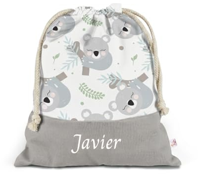 Bolsa Infantil Personalizada con Nombre – Saquito para Colegio y Guardería – Mochila Saco Ligera y Resistente – Sweet Baby